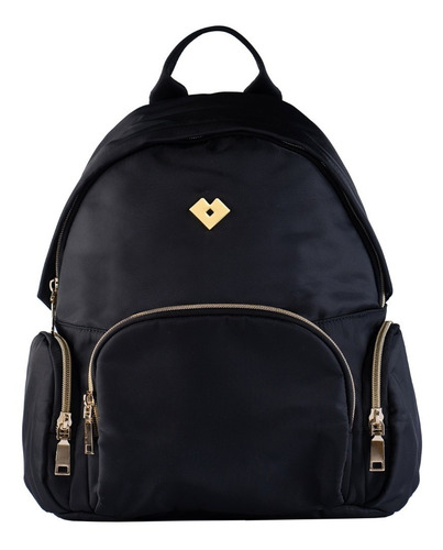 Mochilas Mujer Juveniles, Backpack Tipo Bolsa Dama Luckyly Color Negro