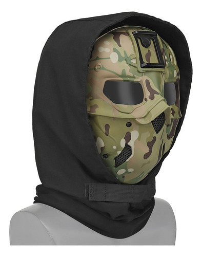 Máscara Facial Táctica Integral, Pasamontañas, Funda Militar