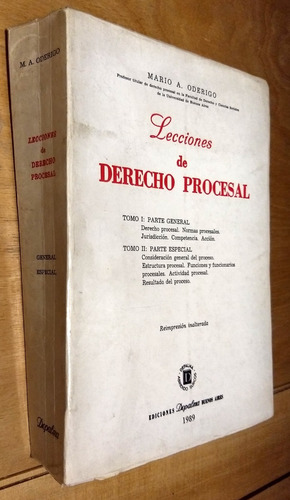 Lecciones De Derecho Procesal 2 Tomos - Oderigo Depalma 1989
