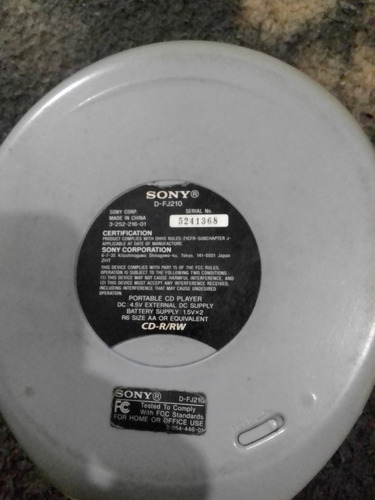 Imagen 3 de 3 de Discman Sony Tv Weather Fm Am