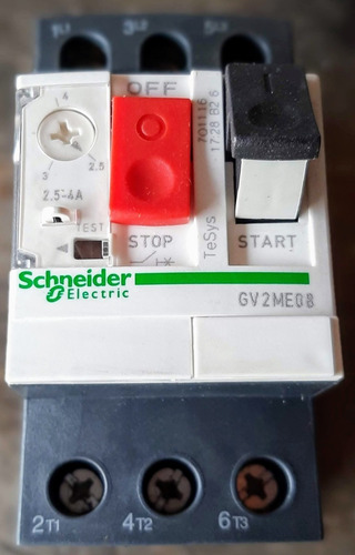 Guardamotor Schneider Gv2-me 3p 2.50/4.00 A 100ka.m. Precio!