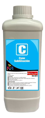 Tinta 1 Litro Sublimacion Cyan Para Epson Ecotank L3110
