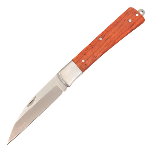 Canivete Madeira Reto Premium Inox