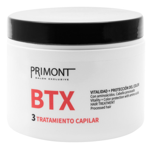 Primont Btx Máscara Capilar Reestructurante Pelo Dañado 500g