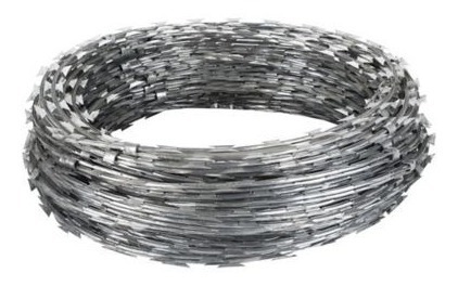 Imagen 2 de 4 de Rollo De Alambre Concertina 10 Metros Doble Filo - Tyt