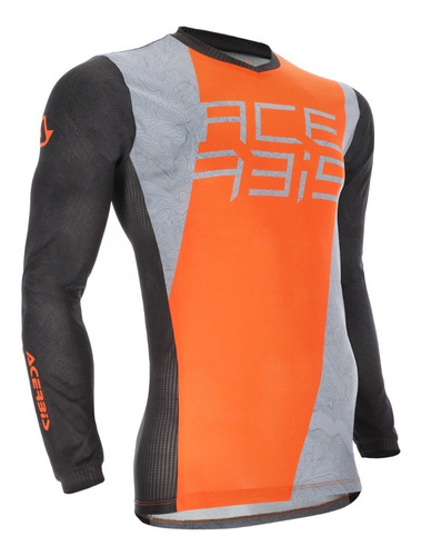 Jersey Mx J-track One Naranja/gris  Xxl