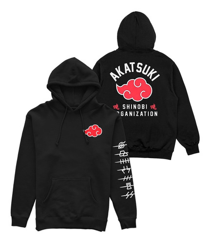 Sudadera Hoodie Naruto Akatsuki Anti Aldeas Regalo 