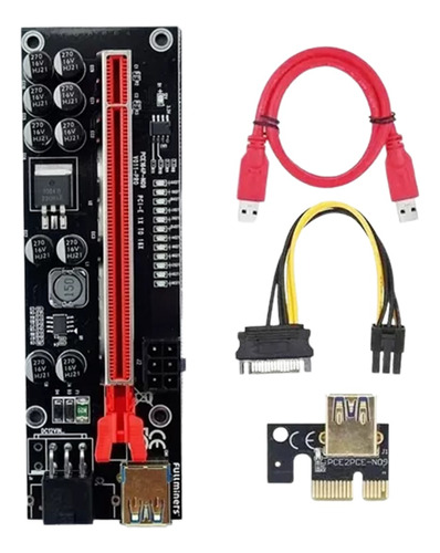 Riser Pcie Pci 1x A 16x V 011 Pro Usb 3.0 60cm Rig Minería