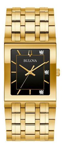 Relógio Masculino Bulova 97d132 Dourado 30mm Quartz