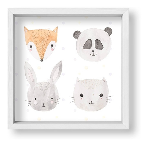 Cuadrito Infantil / Chicos / Bebes. Box. Cute Animals