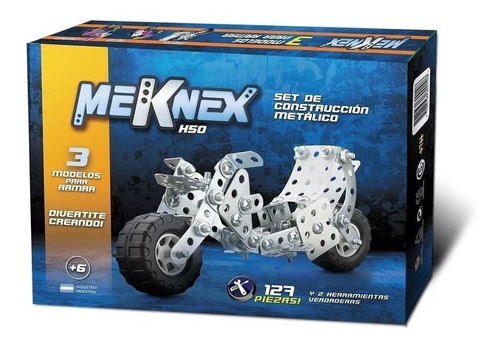 Meknex K50 Moto Juego Tipo Mecano 127 Piezas C/herramientas 