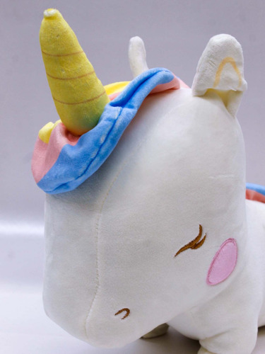 Peluche Unicornio Multicolor Infantil Textura Suave