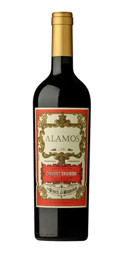 Botella De Vino Tinto Cabernet Sauvignon Alamos 750ml