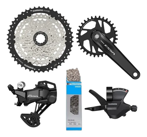 Kit Transmisión Shimano Essa 1x8 11-45 Mtb Tourney Monoplato