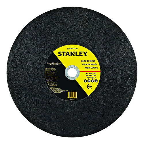 Stanley Disco Abrasivo Corte Metal 4 12 X 14 X 78 Pulgadas S