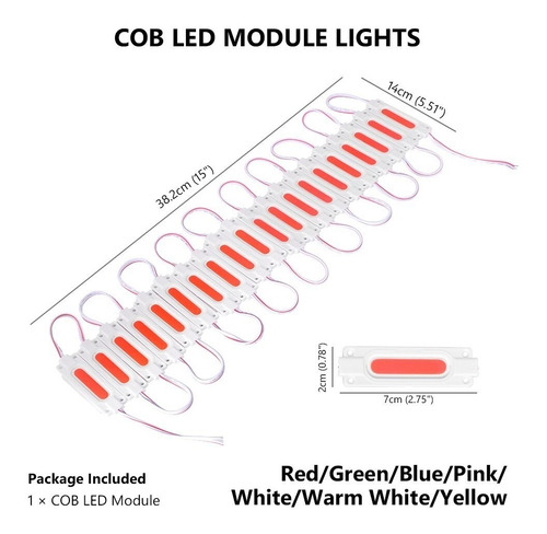 Imagen 4 de 8 de Modulo Led Palito // Ip68 P/exterior C/cinta Adhesiva