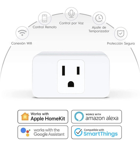 Enchufe Inteligente Wifi - Apple Homekit, Alexa Y Google
