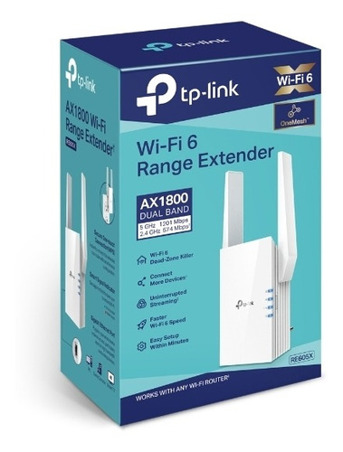 Extensor De Alcance Wi-fi Tp-link Re605x Ax1800 Doble Banda