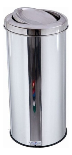 Lixeira Inox Para Banheiro Reciclável 25 Litros Com Tampa