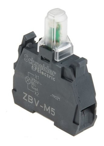 Bloco Luminoso Com Led Amarelo 230vac; Schneider; Zbvm5