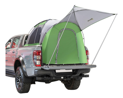 Truck Bed Tent For 5'-5.5' Bed With Awning, Portable Pickup 