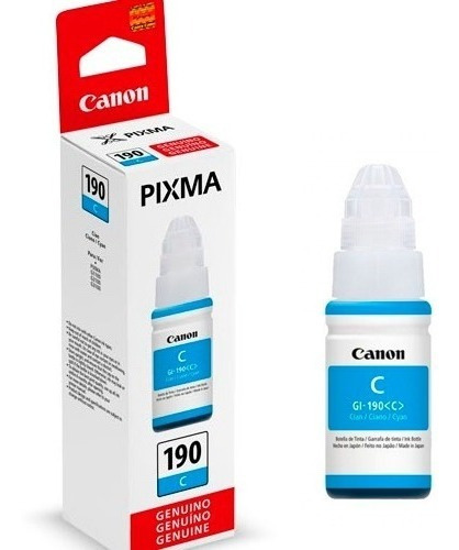 Tinta Canon Botella Pixma G1100 G2100 G3100 Y+ Cyan Febo
