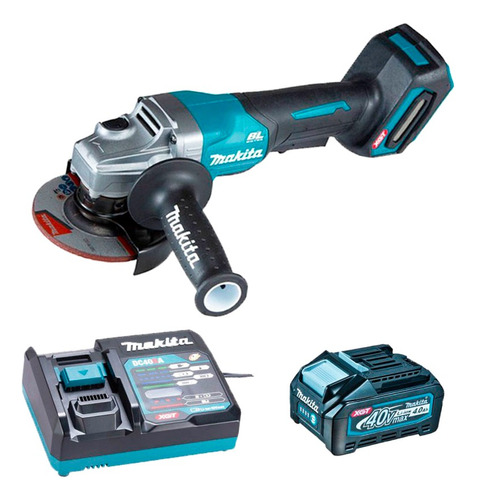 Esmeril Angular Makita 4.5  Xgt 40v Bl Adt Aft Xpt Hm 4.0ah