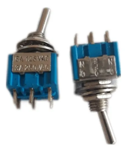Switch Mini 6 Pines 12v Rojo