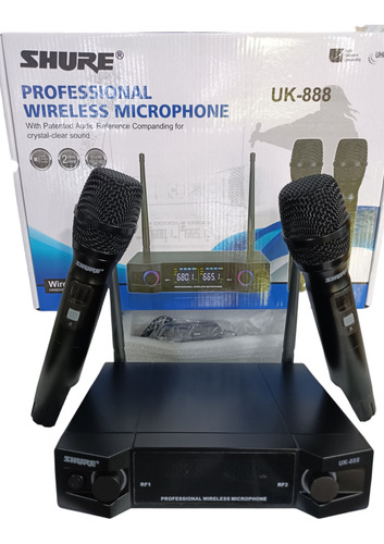 Microfonos Shure Inalámbrico Uk 888 Profesional 