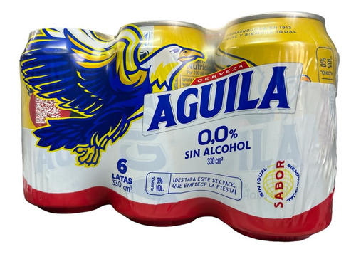 Cerveza Aguila Cero X6 - mL a $12