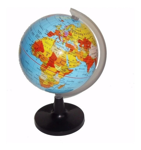 Globo Terrestre Político Mapa Mundi - 17 Cm Giratorio