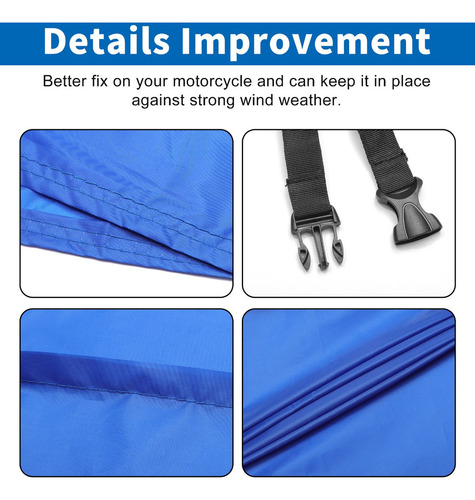 Cubiertas Para Moto 220x95x110cm Blue