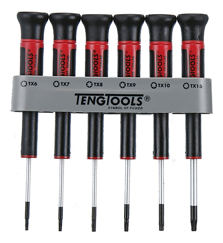 Teng Tools Juego De Minidestornilladores Tipo Tx De 6 Piezas