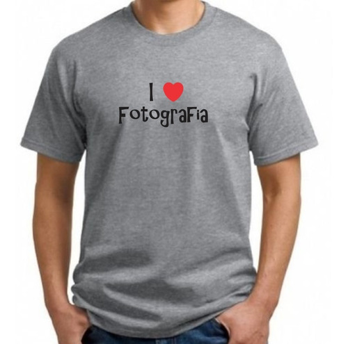 Camisa I Love Fotografia Curso Mescla