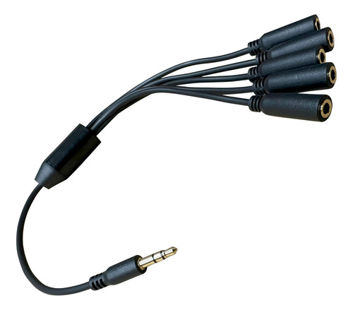 Diytech Splitter De Auriculares 5 Vías, Divisor De 35 Mm, 5