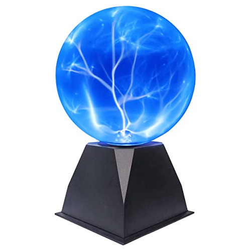 6  Plasma Ball Lamp Crystal Blue Color Globe Design Tou...