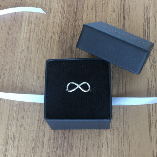 Imagen 7 de 9 de Anillo Infinito De Plata Ley .925 Agálea Joyeria