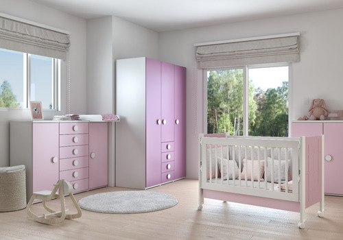 Imagen 5 de 6 de Cuna Charriot Bebe 1,20x0,60 Escocia Cajon Inferior Ruedas