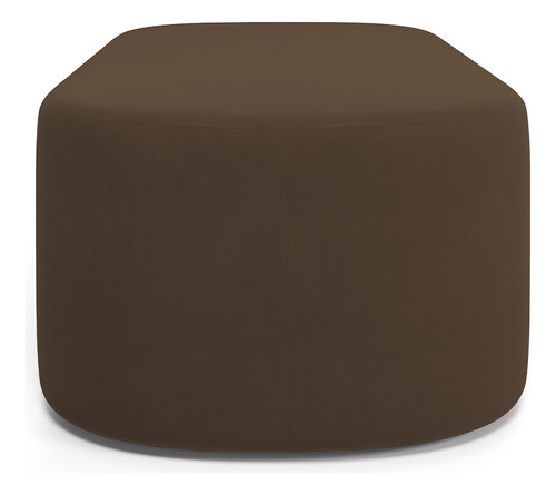 Cabeceira Cama Box 100cm Lanna Com Puff Doha Suede Marrom