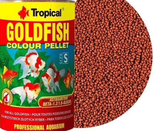 Alimento A Granel Tropical Goldfish Colour Pellet 180g 