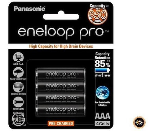 Panasonic Eneloop Pro Aaa 900 Mah 4un Nova Original Japonesa