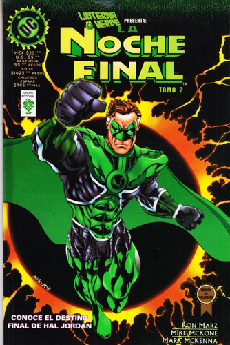 Comic Dc Linterna Verde La Noche Final 2 Tomos Completo 