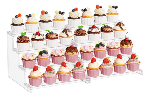 Lifewit Soporte Transparente De 4 Niveles Para Cupcakes, Pos