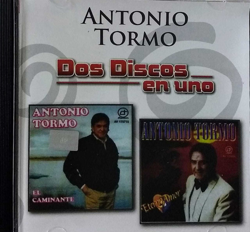 Antonio Tormo Cd Nuevo Dos Discos En Uno Con 24 Súper Éxitos