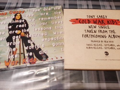 Tony Carey - Cold War Kids - Cd Single Importado Unico