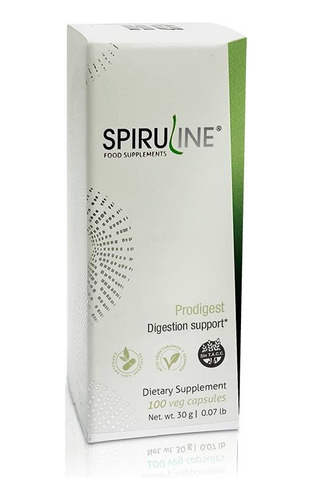 Spirulina Prodigest 100 Cápsulas Mejora La Digestión