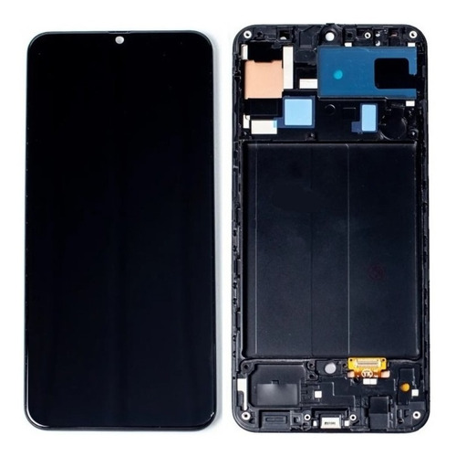 Tela Frontal Display Lcd Compatível A30s Incell C/ Aro + Pel Cor Preto