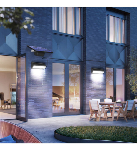 Luz Solar De Doble Cabezal Con Interruptor Y Línea De 3 M