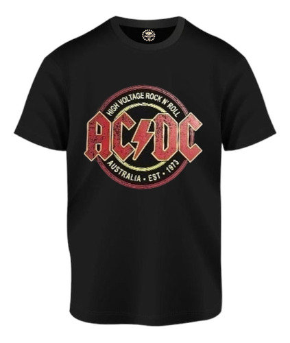 Remera Acdc  Rock   Hombre 