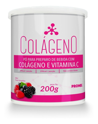Imagem 1 de 3 de 4 Colágeno E Vitamina C 200 Gr - Frutas Vermelhas 